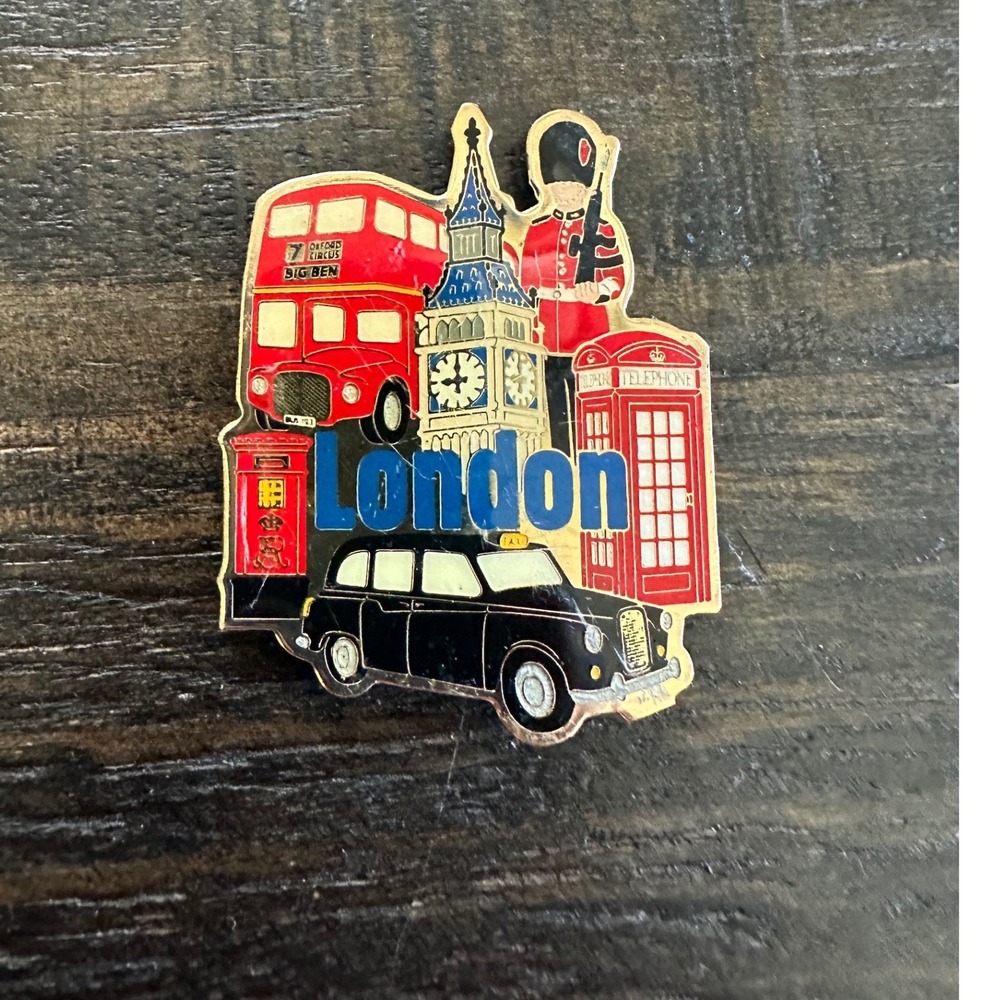 Lambert Souvenirs London Magnet Big Ben Double Decker Bus Red Phone Booth Taxi